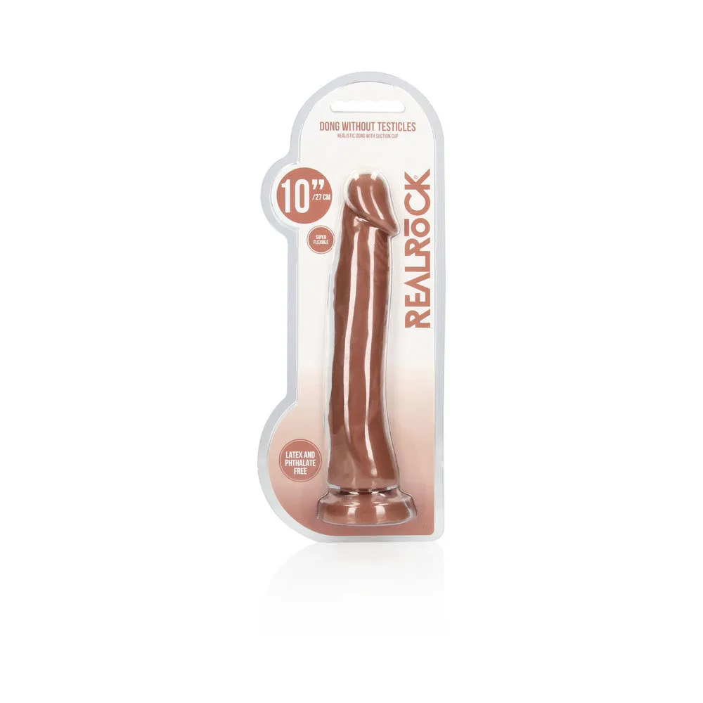 RealRock Realistic Dildo 10 in. Tan