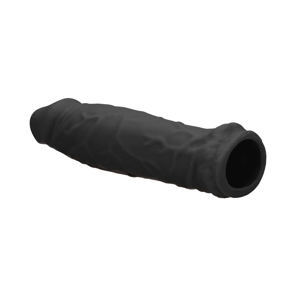 RealRock Skin 6 in. Penis Extender Sleeve Black