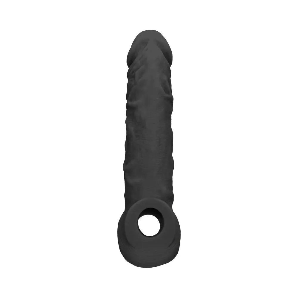 RealRock Skin 8 in. Penis Extender Sling Black