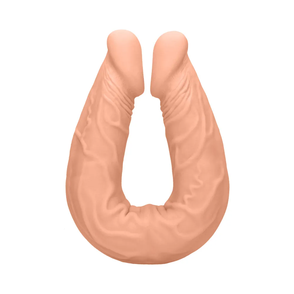 RealRock Skin Double Dong 14 in. Flexible Dual-Ended Dildo Beige