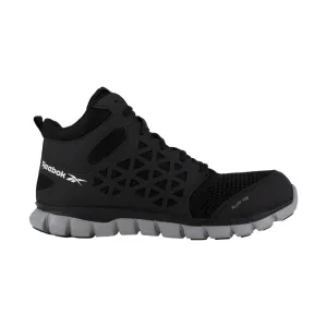 Reebok Work Men's Sublite Cushion Mid Alloy Toe Work Boot - Black