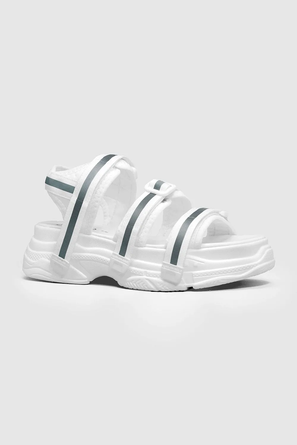 REFLECTIVE CHUNKY SANDALS