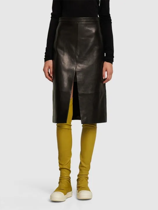 Rick Owens   20mm Classic Bumper leather boots 