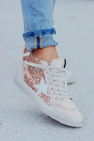 Rina High Top Sneaker by ShuShop - Rose Gold