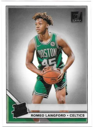 Romeo Langford, Rated Rookie, 2019-20 Panini Clearly Donruss Basketball NBA