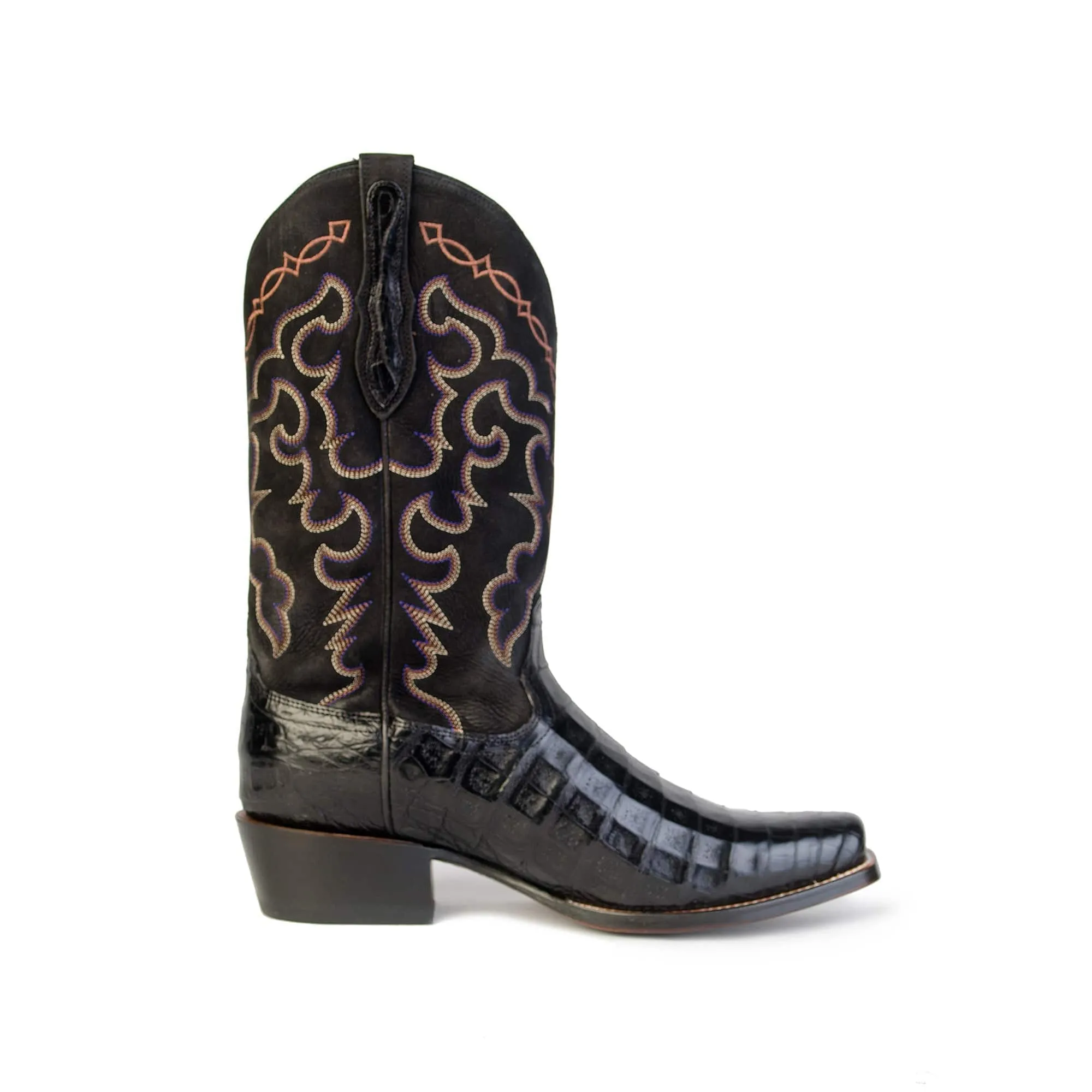 Rujo Boots Men's The Trace Midnight Caiman Belly Boots