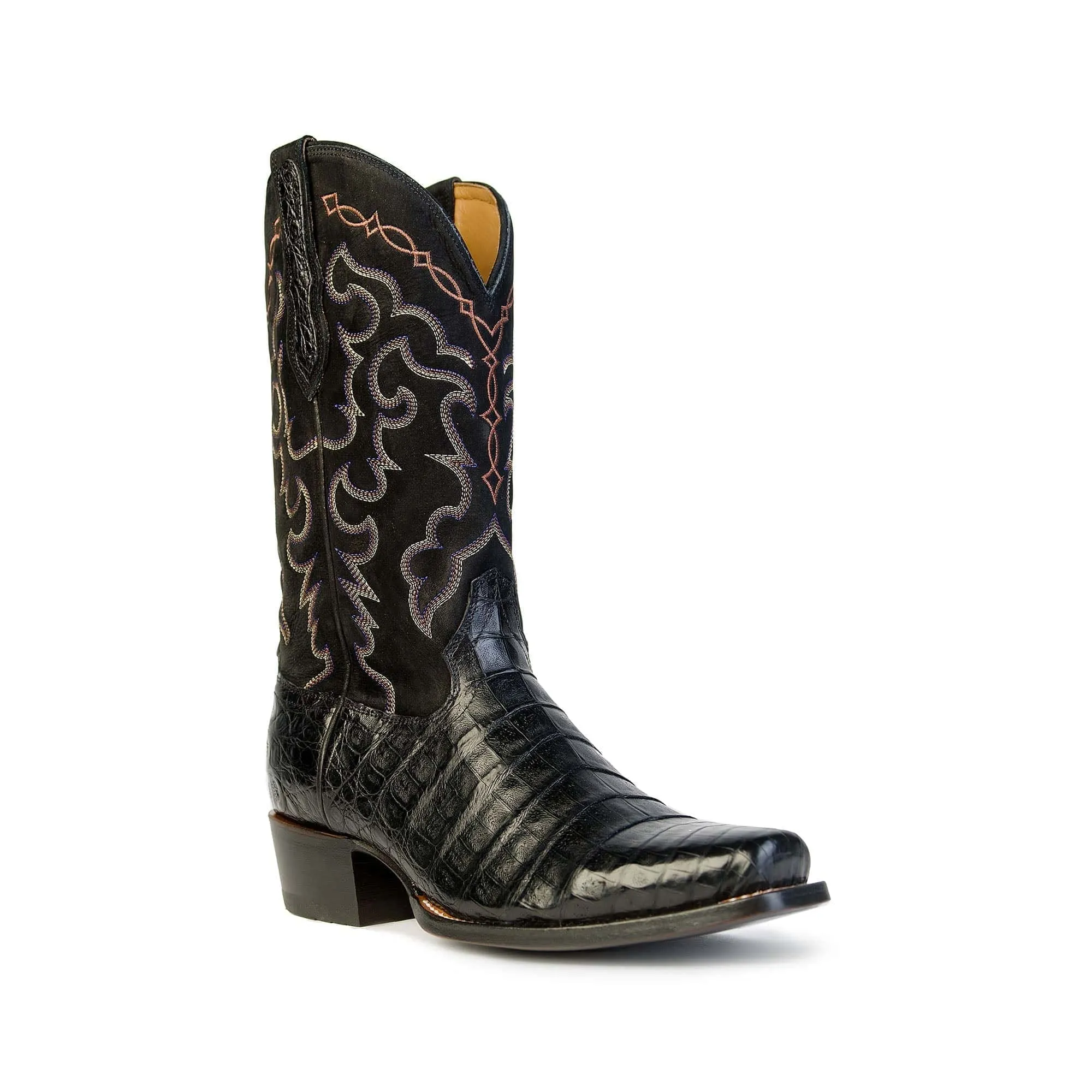 Rujo Boots Men's The Trace Midnight Caiman Belly Boots