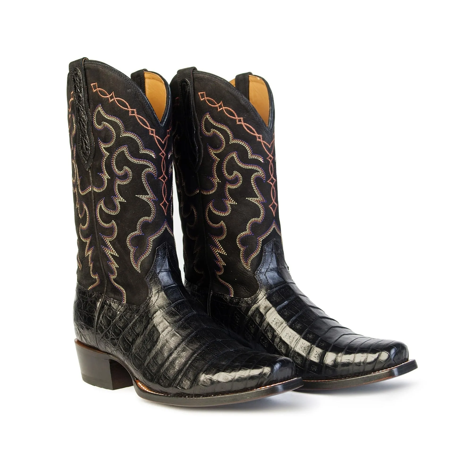 Rujo Boots Men's The Trace Midnight Caiman Belly Boots