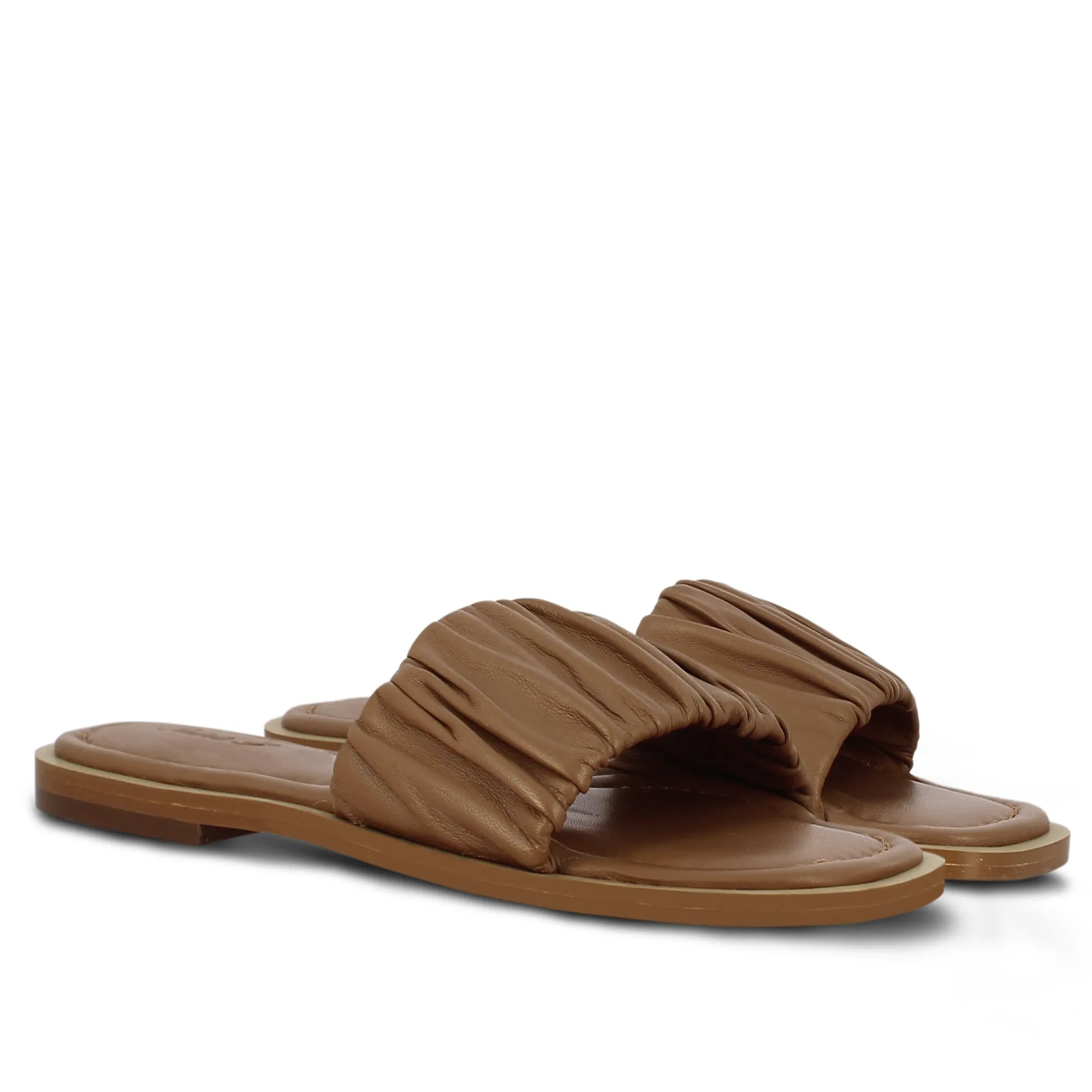 Saint Beatrice Cuoio Handcrafted Leather Slides