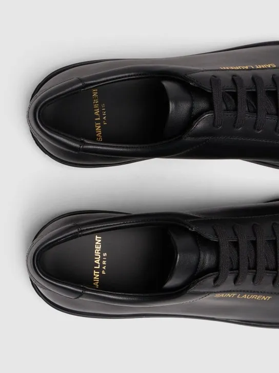 Saint Laurent   Andy leather low-top sneakers 