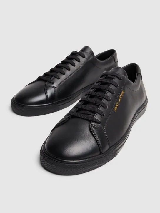 Saint Laurent   Andy leather low-top sneakers 