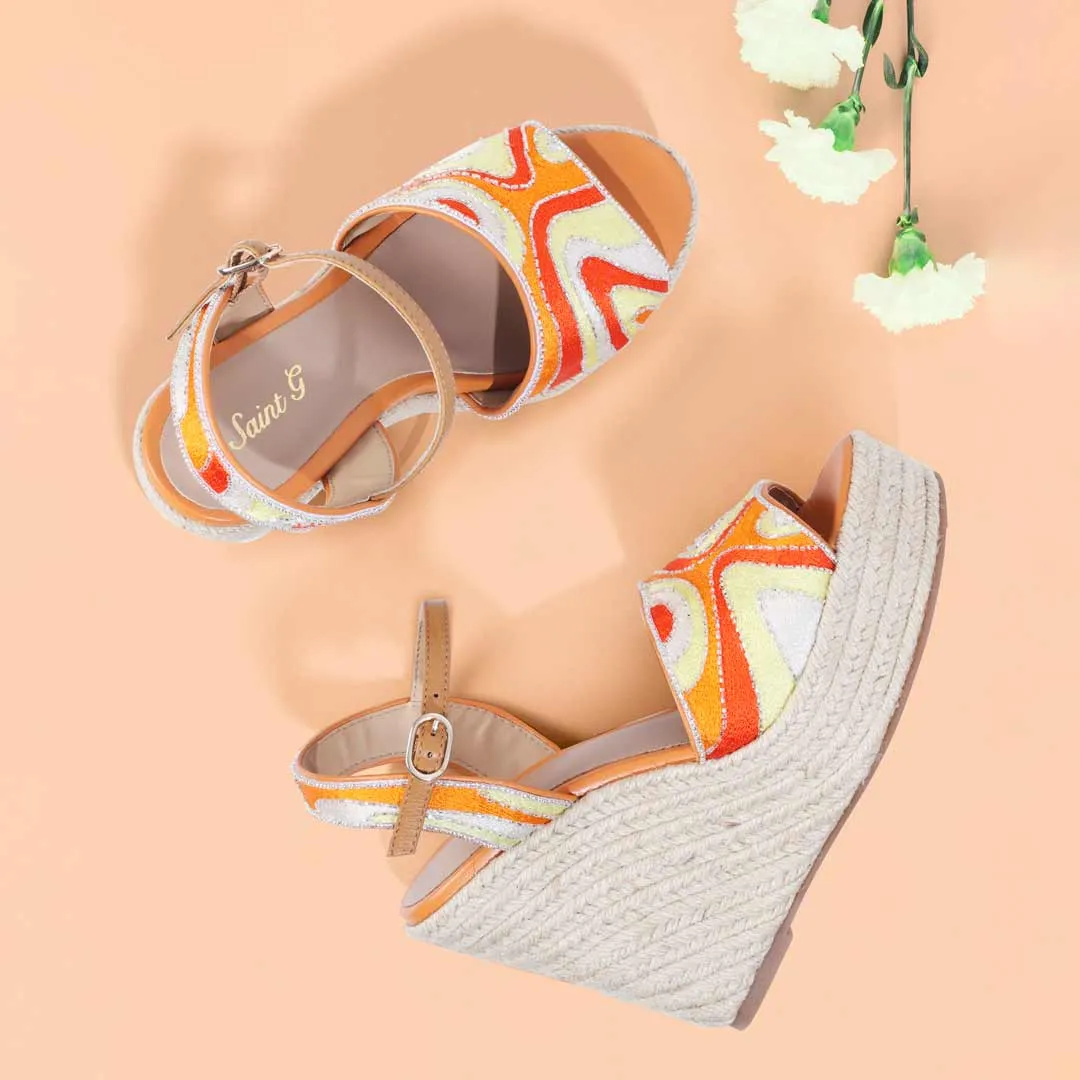 Saint Marcilia Multi Orange Wedges