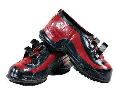 Salisbury By Honeywell Size 11 Black And Red Rubber 2-Buckle Overshoes With Bob