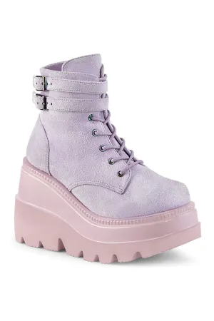 SHAKER-52 Purple Vegan Suede Ankle Boot