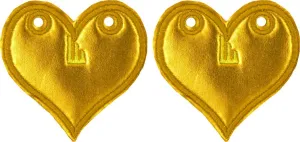 Shwings Shoe Accessories: Gold Foil Heart