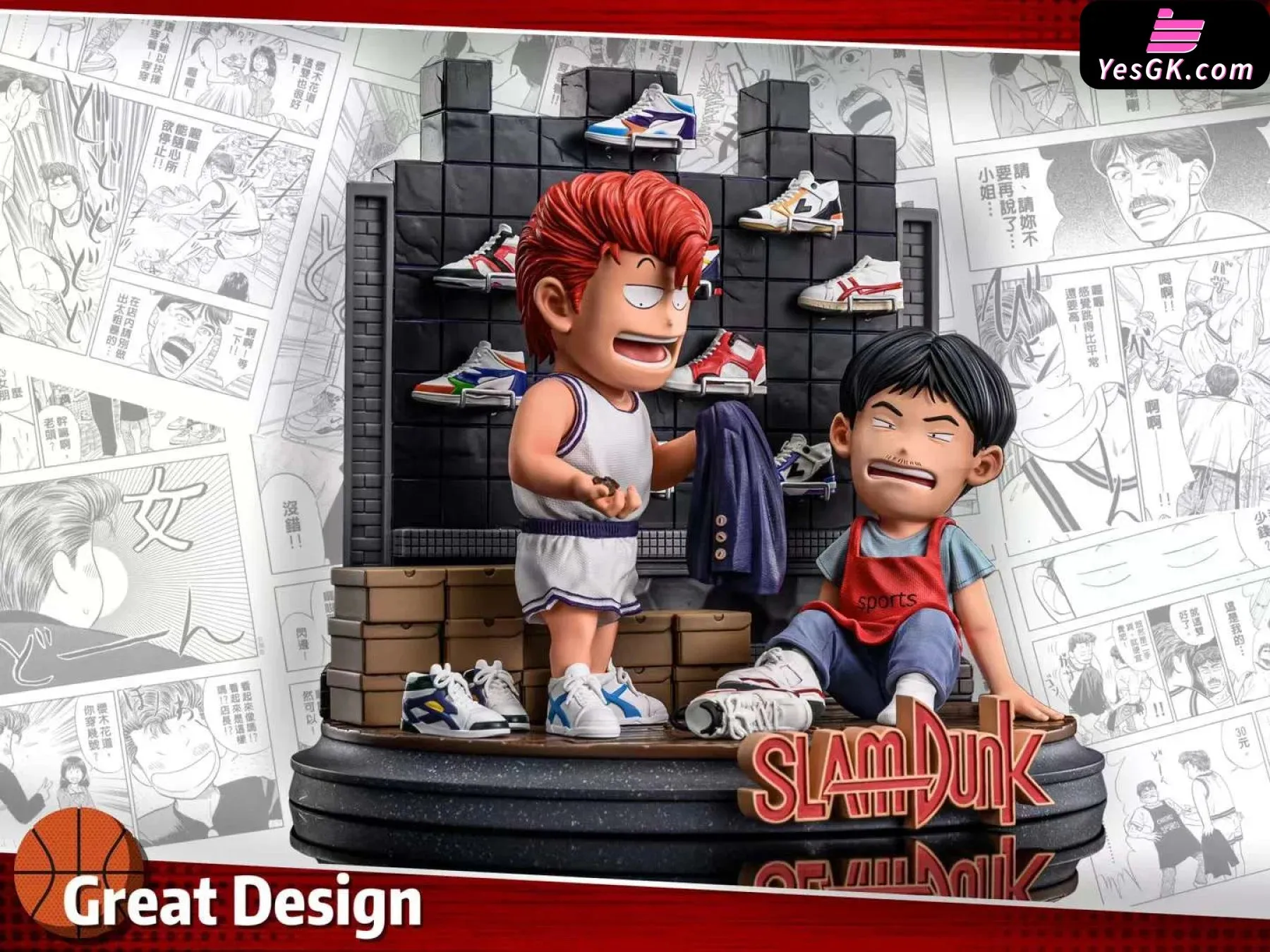 Slam Dunk Fun Theater Sakuragi Buying Shoes Statue - GD Studio [Pre-Order]