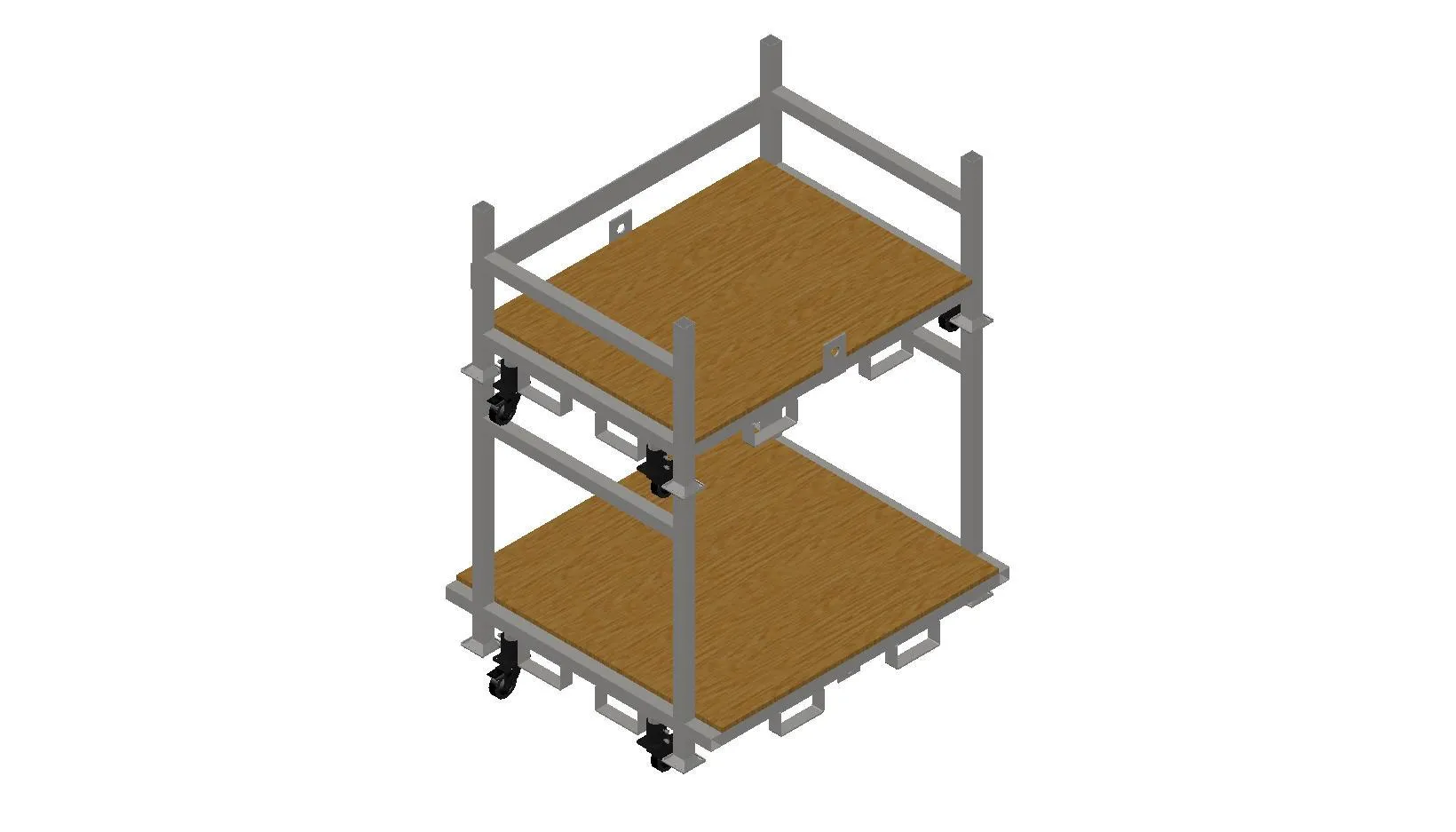 Stackable Rolling Decking Carts