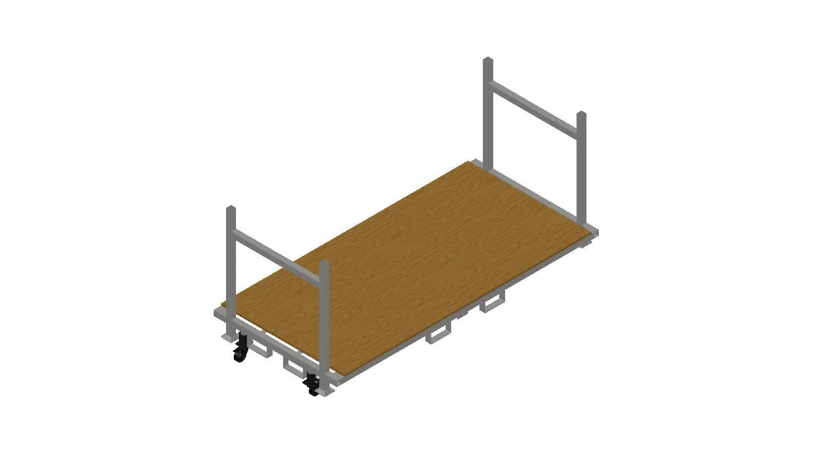 Stackable Rolling Decking Carts