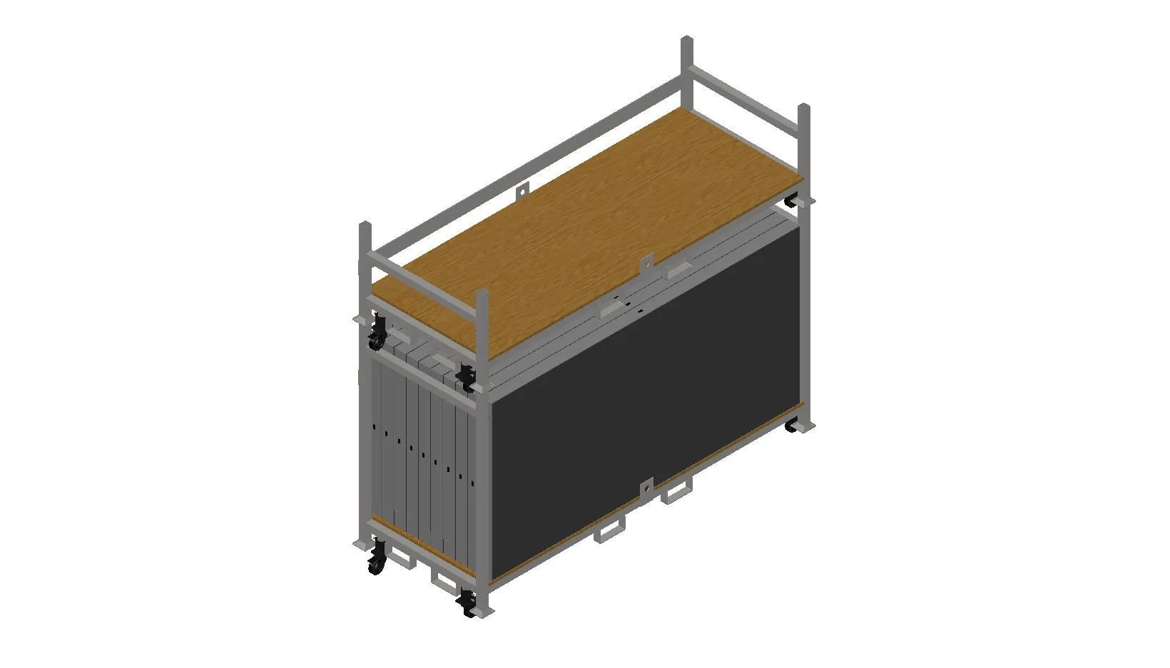 Stackable Rolling Decking Carts