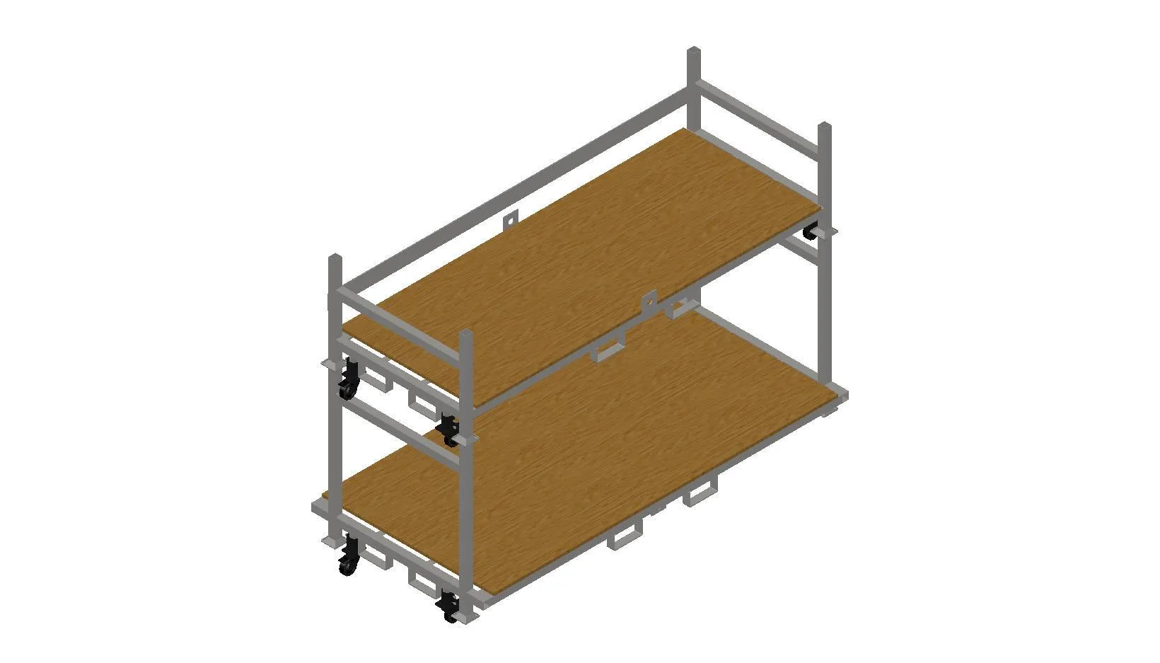 Stackable Rolling Decking Carts