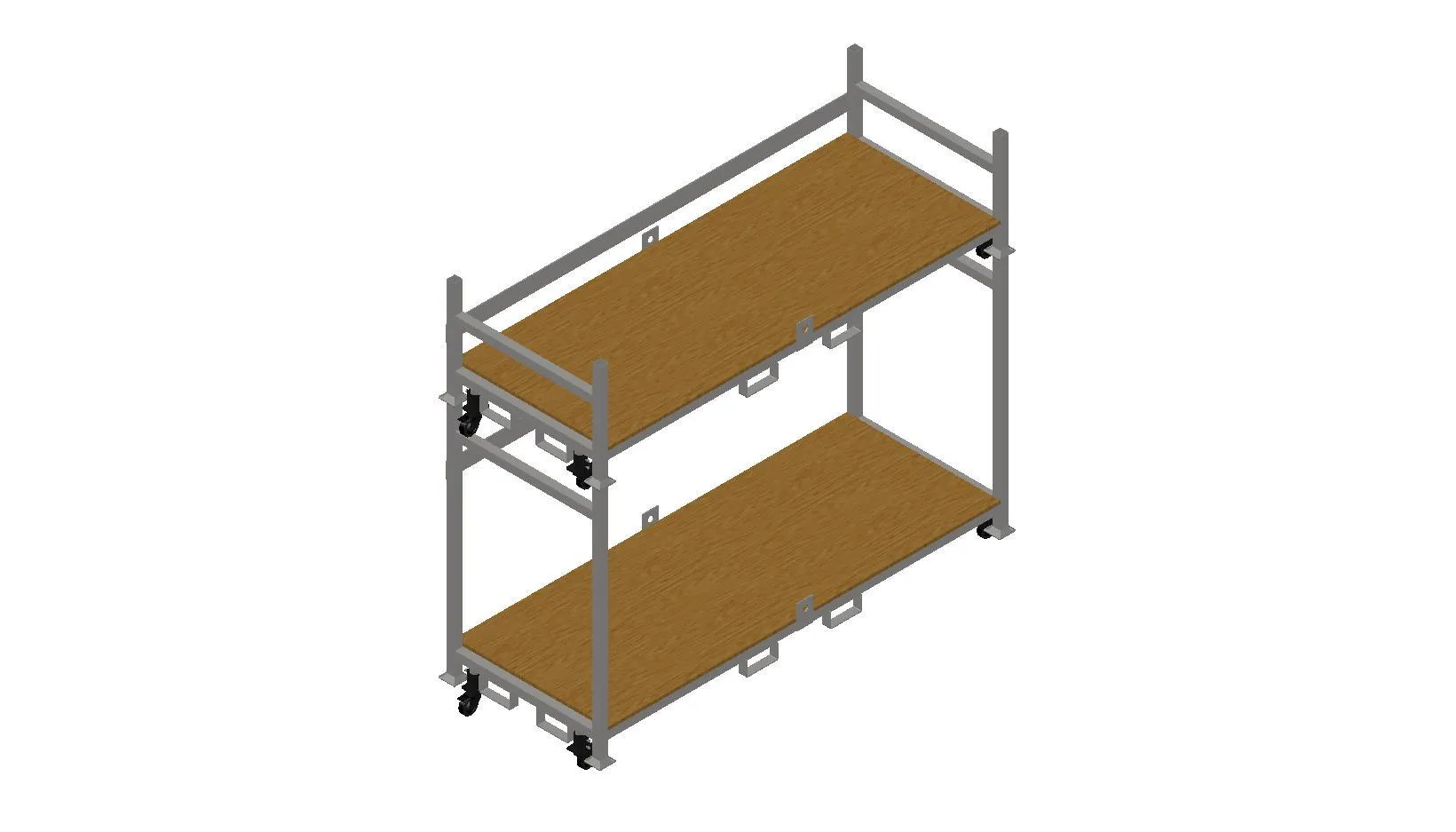 Stackable Rolling Decking Carts