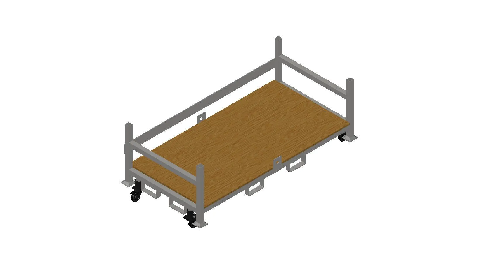 Stackable Rolling Decking Carts