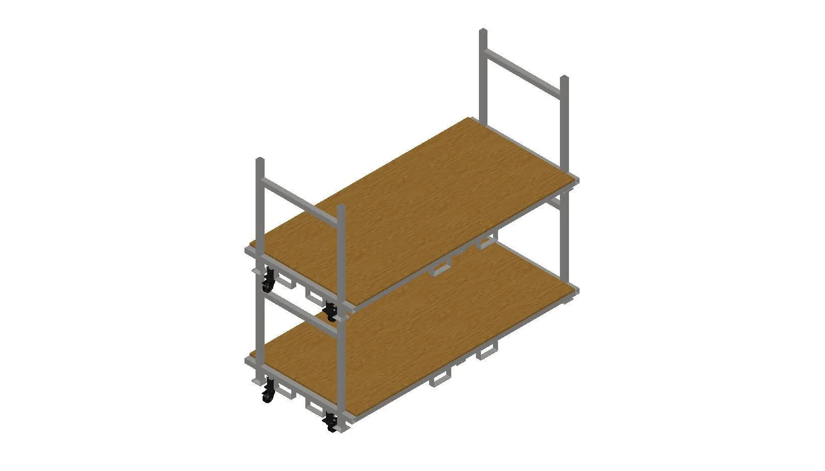 Stackable Rolling Decking Carts