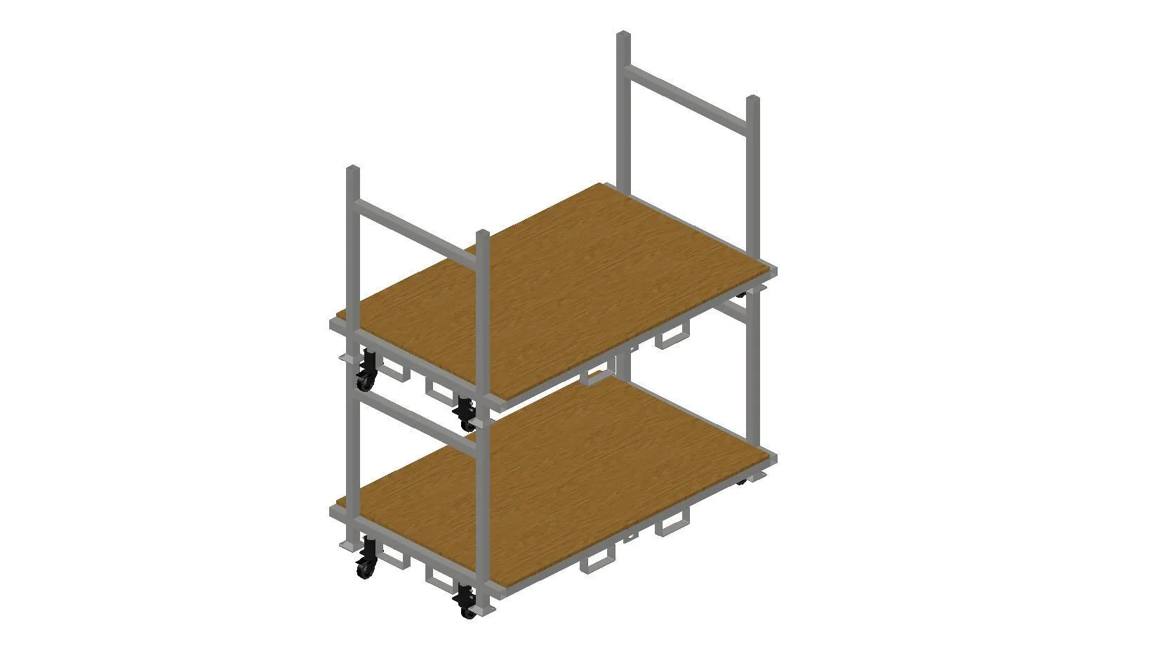 Stackable Rolling Decking Carts