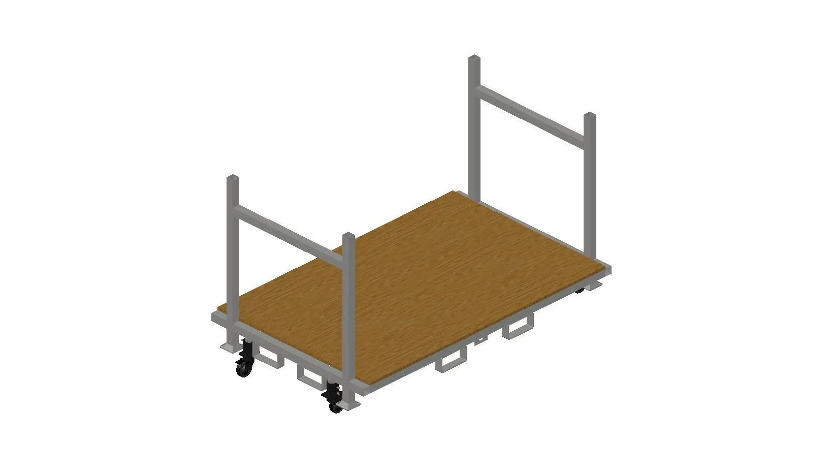 Stackable Rolling Decking Carts