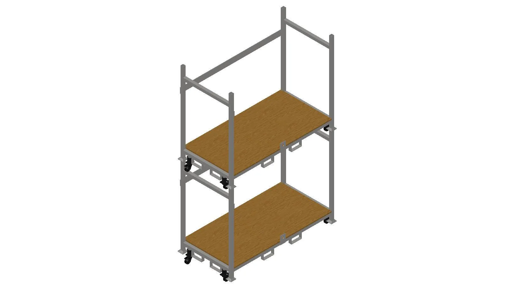 Stackable Rolling Decking Carts