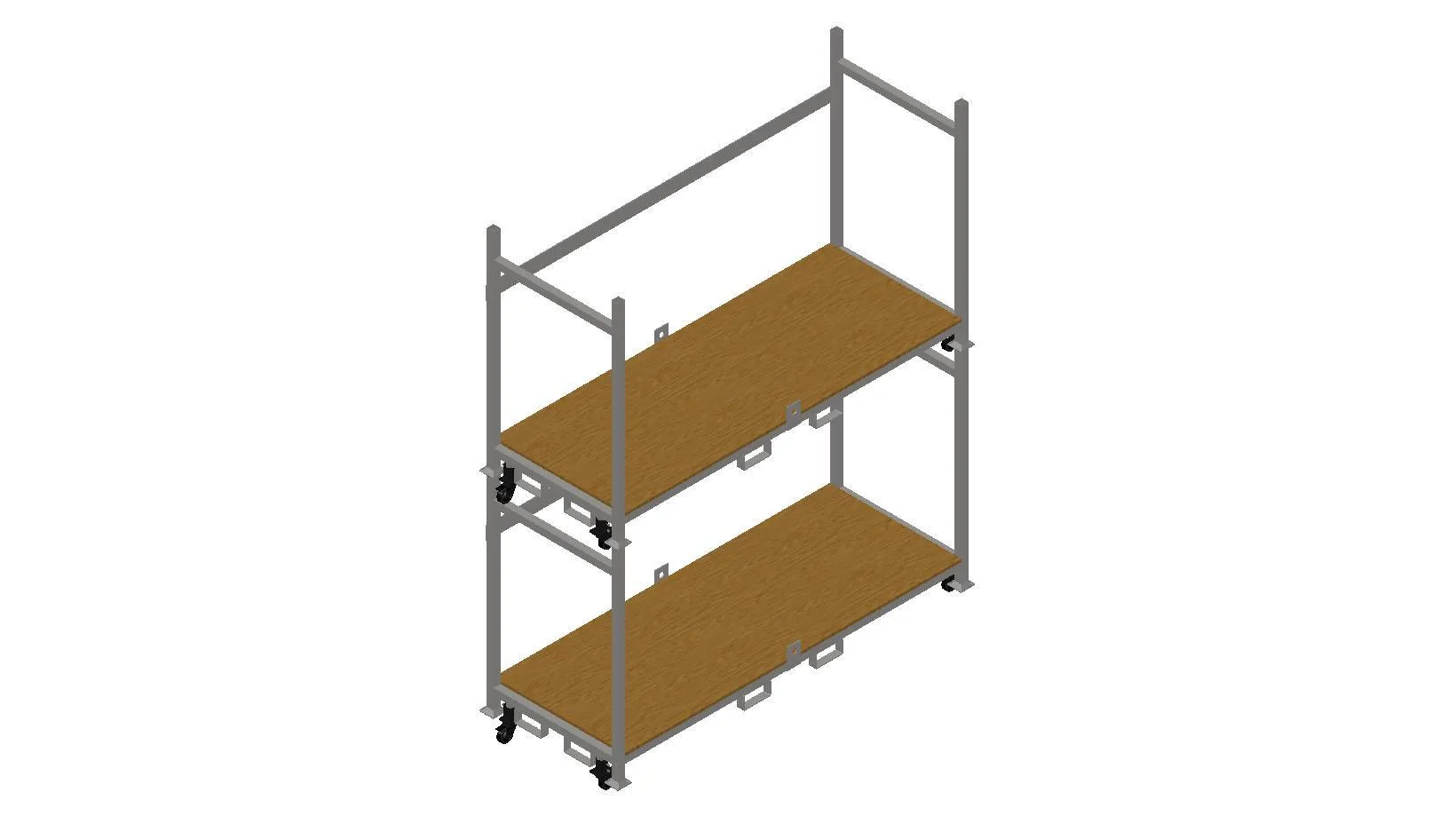 Stackable Rolling Decking Carts