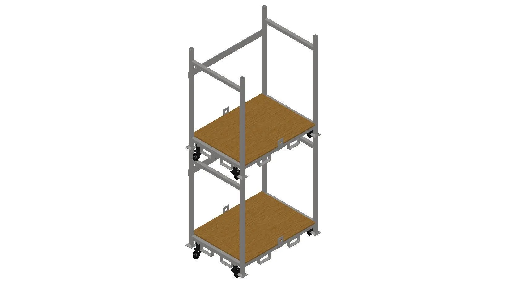 Stackable Rolling Decking Carts