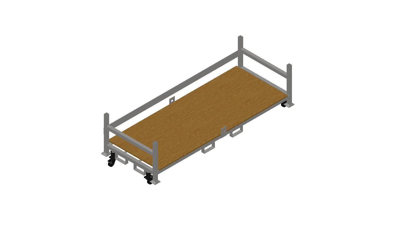 Stackable Rolling Decking Carts