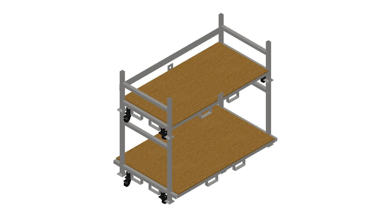 Stackable Rolling Decking Carts