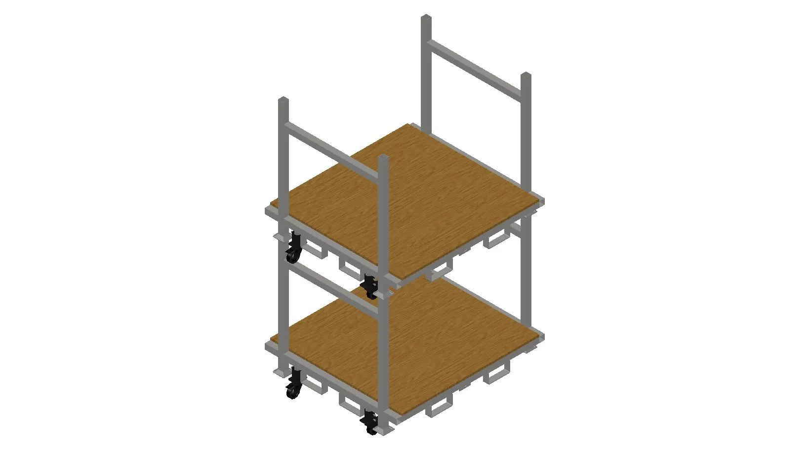 Stackable Rolling Decking Carts