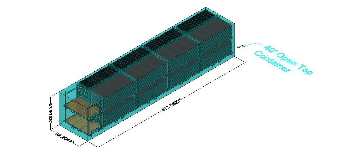 Stackable Rolling Decking Carts