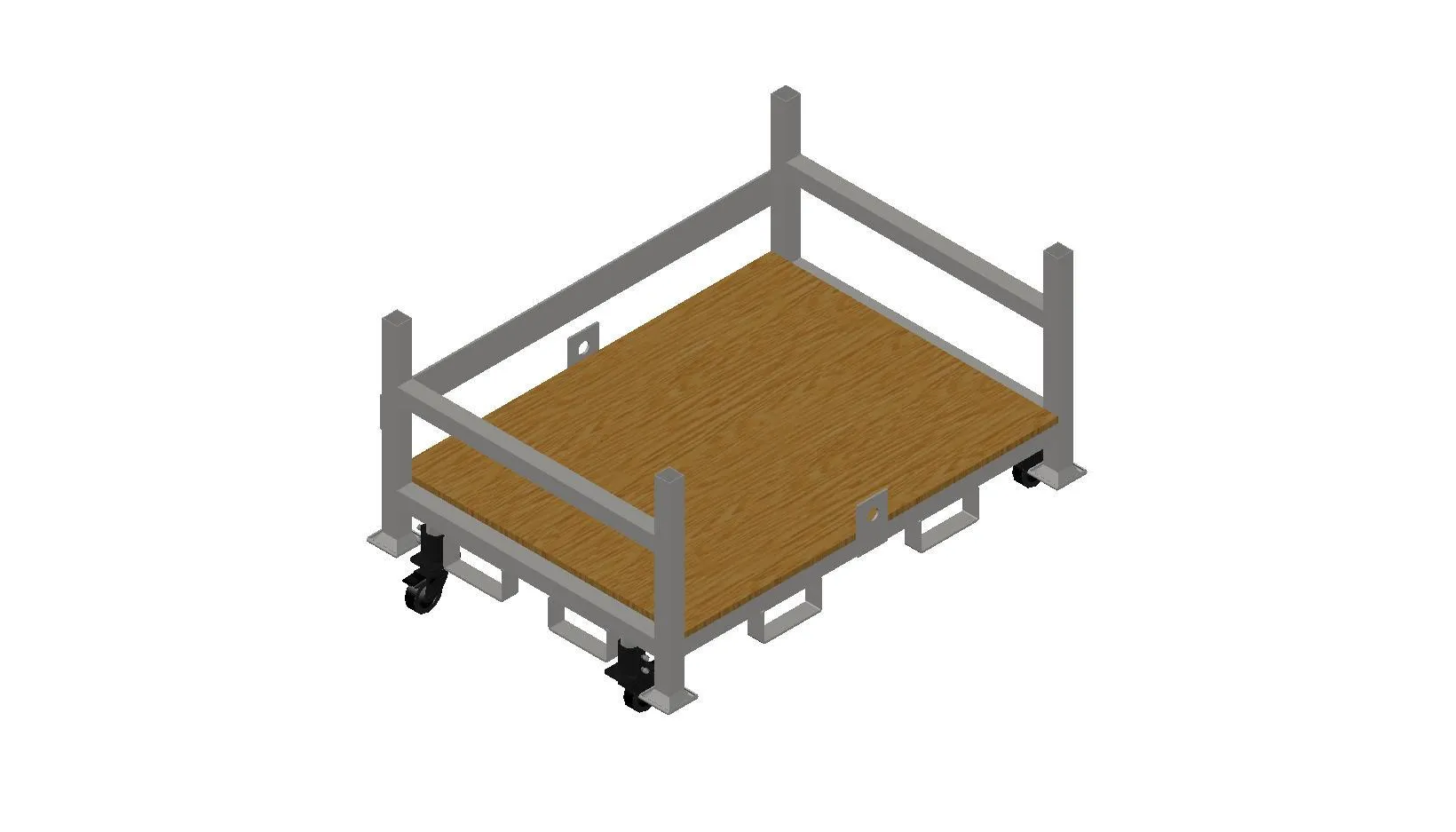 Stackable Rolling Decking Carts