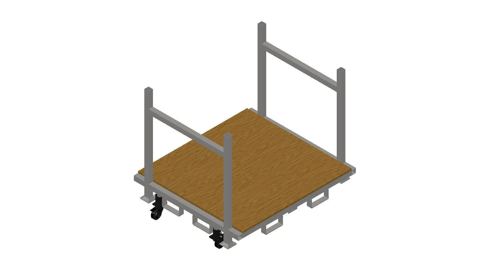 Stackable Rolling Decking Carts