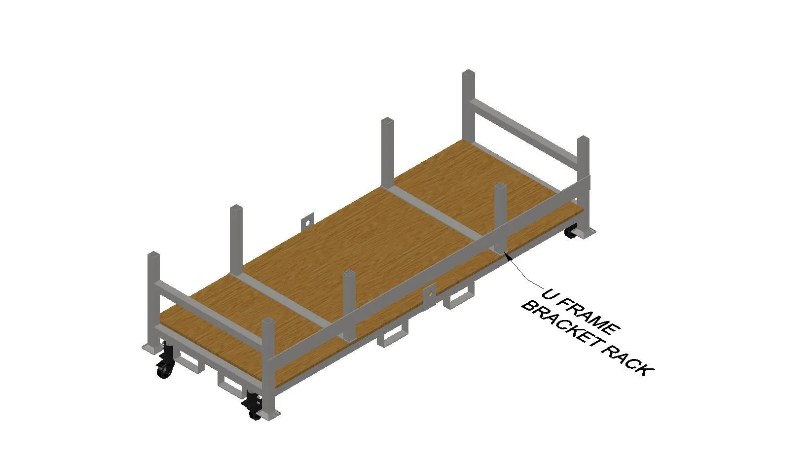 Stackable Rolling Decking Carts