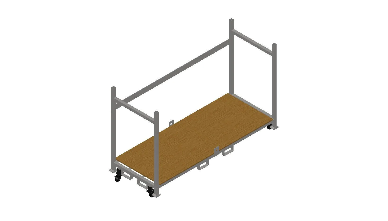 Stackable Rolling Decking Carts