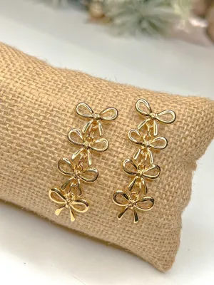 Stacked Bow Earrings