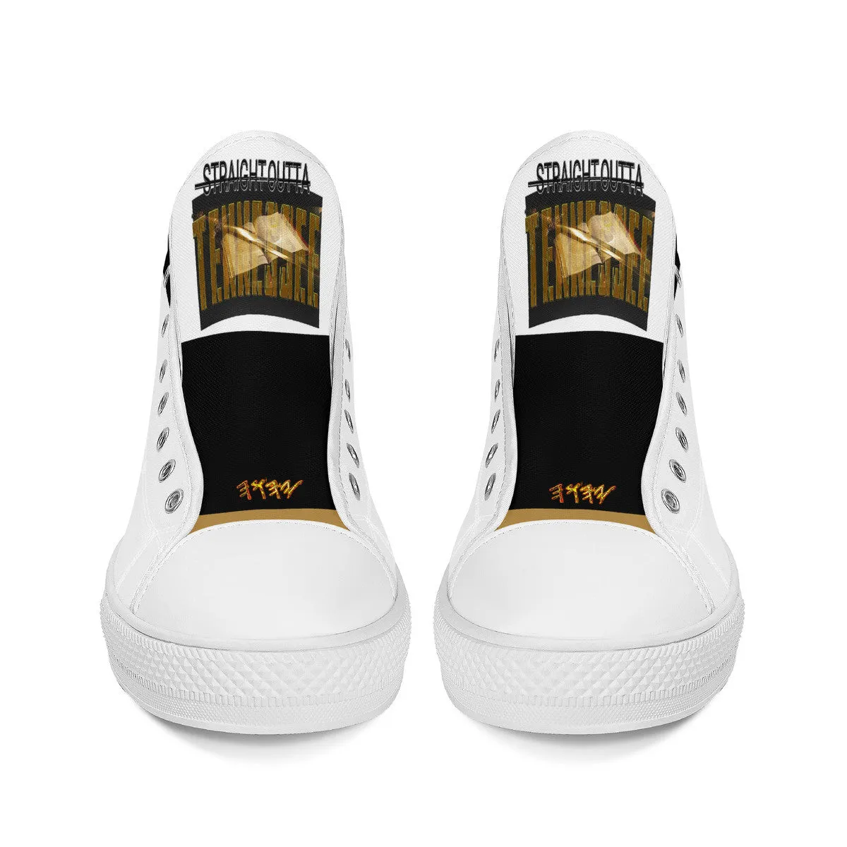 Straight Outta Tennessee 01 High Top Unisex Canvas Shoes