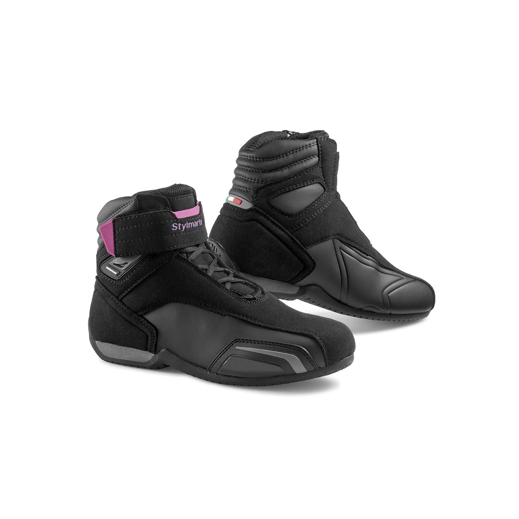 Stylmartin Vector WP Ladies Sport U Motorcycle Boots in Black and Purple