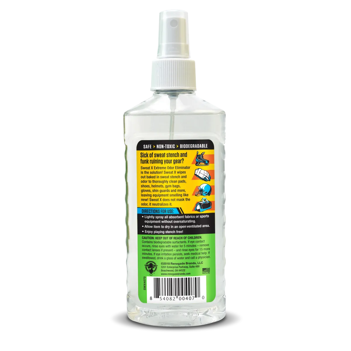 SweatX Sport Odor Eliminator Spray