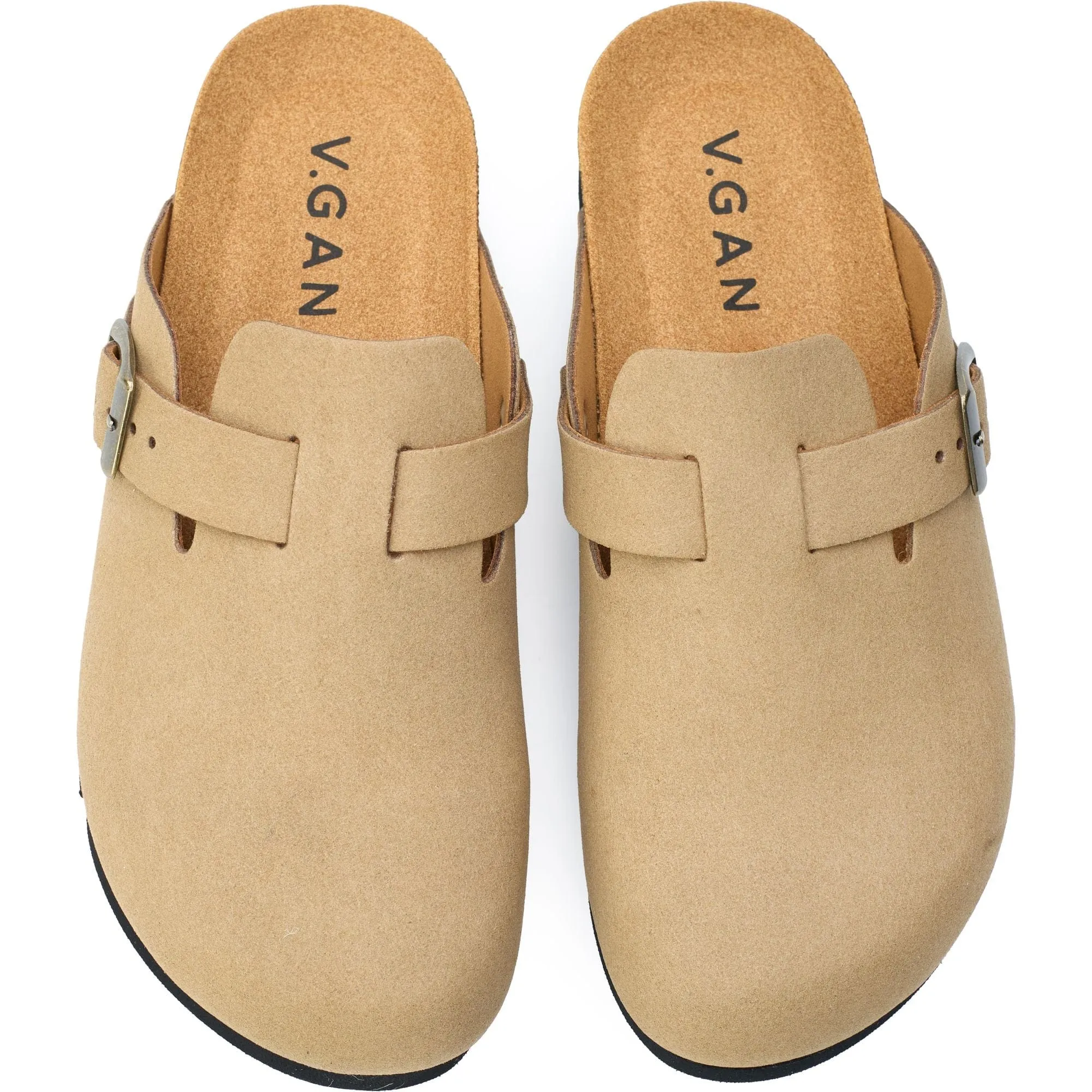 Taro Comfort Men's Vegan Footbed Slippers | Beige