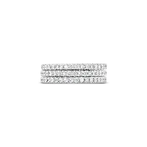 Three Stacked Diamond Bands