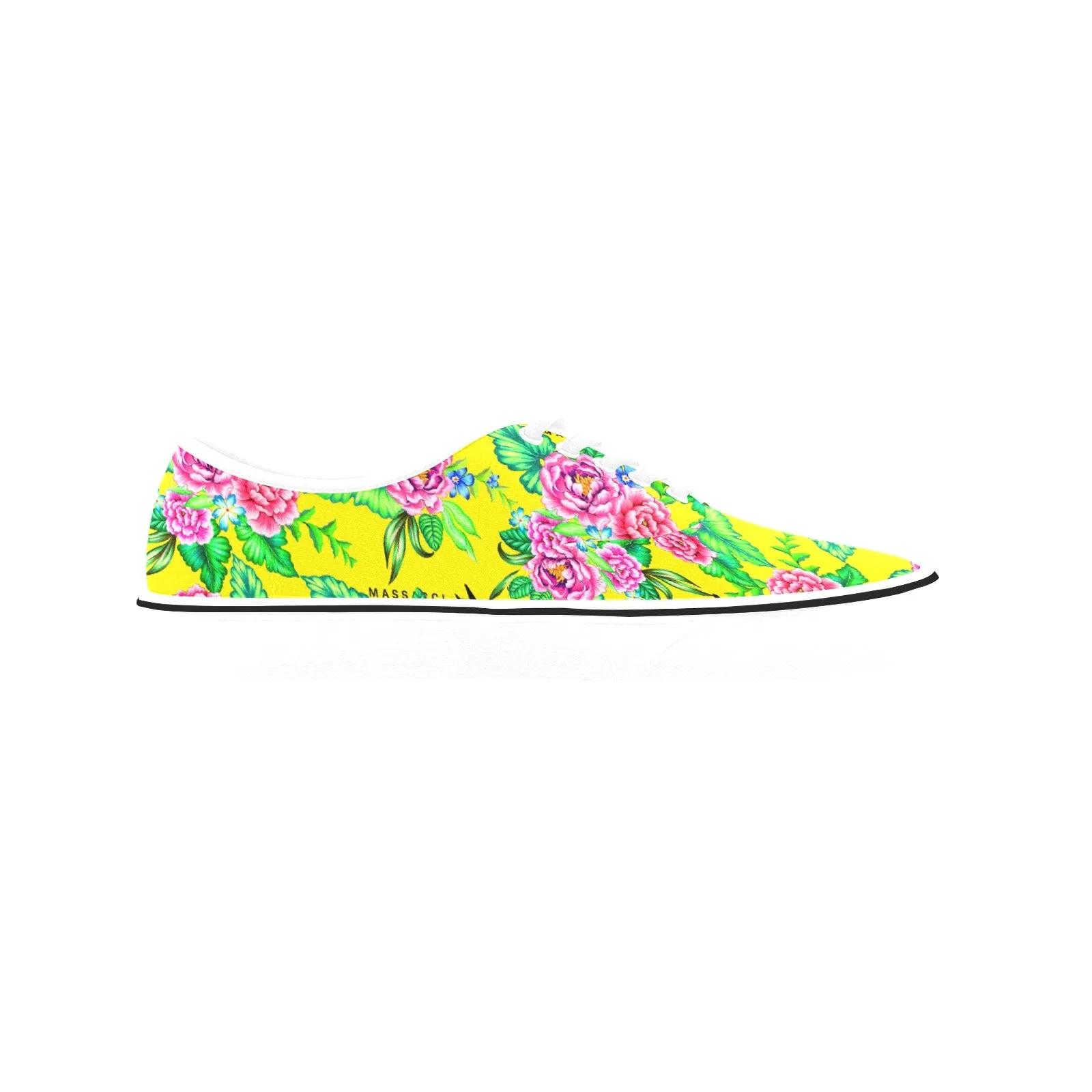 Vacation Mode, Women's Classic Canvas Low Top Sneakers