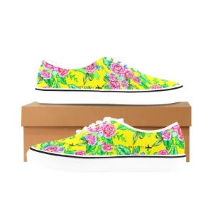 Vacation Mode, Women's Classic Canvas Low Top Sneakers