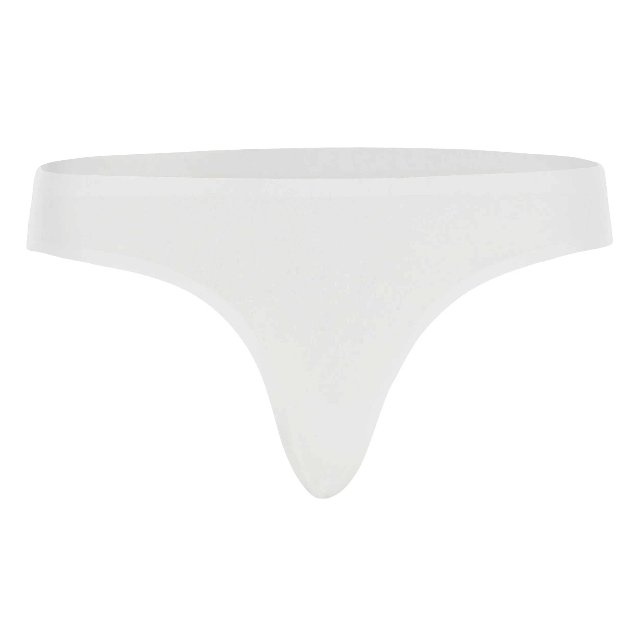 White Seamless Thong – Lightweight & Breathable Mid-Waist Fit