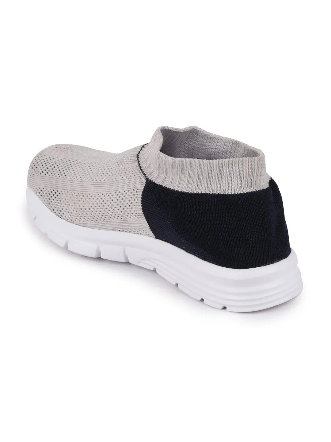 Women Grey Sports Slip-On Walking Shoes